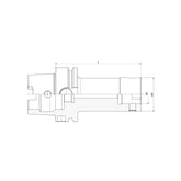 Boring Tool Holder  HSK63A-CK1-70~(HSK63A-CK6-180) - Makotools Industrial Supply Tools for Metal Cutting
